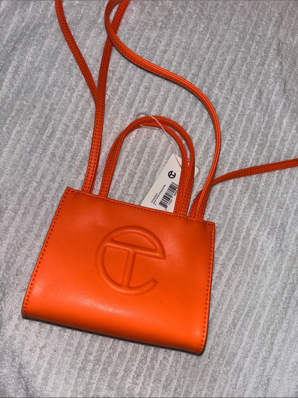Telfar Mini Shopping Bag in Bright Orange